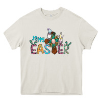 Cream cross rabbit gnomes happy easter Heavy Core Tee - Jasminsmagicworld