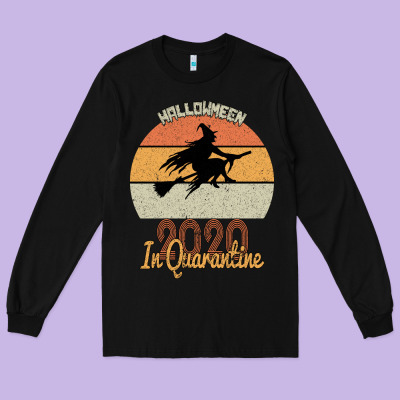 Hallowmeen 2020 In Q Uarantİne Long Sleeve Tee Designed By Bettercallsaul