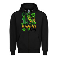 Black My first St. Patrick's Day Zipper Hoodie - CowGirlArtShop