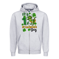 My First St. Patrick's Day Zipper Hoodie | Teevron