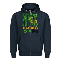 Navy My first St. Patrick's Day Zipper Hoodie - CowGirlArtShop