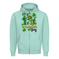 Seafoam My first St. Patrick's Day Zipper Hoodie - CowGirlArtShop