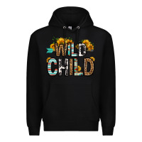 Black wild child Premium Hoodie - OliviaCreatesArt