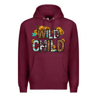 Burgundy wild child Premium Hoodie - OliviaCreatesArt
