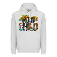 Dove Grey wild child Premium Hoodie - OliviaCreatesArt