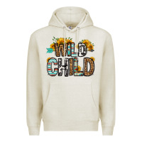 Oatmeal Heather wild child Premium Hoodie - OliviaCreatesArt