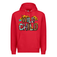 Red wild child Premium Hoodie - OliviaCreatesArt