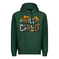 Sports Green wild child Premium Hoodie - OliviaCreatesArt