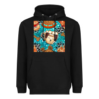 Black dog coffee cups and food container with cowhide seamless pattern bbs Heavyweight Hoodie - BundleAndBundleShop
