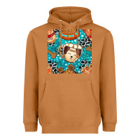 Meerkat dog coffee cups and food container with cowhide seamless pattern bbs Heavyweight Hoodie - BundleAndBundleShop