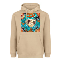 Mushroom dog coffee cups and food container with cowhide seamless pattern bbs Heavyweight Hoodie - BundleAndBundleShop