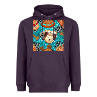 Plum dog coffee cups and food container with cowhide seamless pattern bbs Heavyweight Hoodie - BundleAndBundleShop