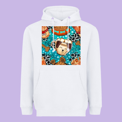 Dog Coffee Cups And Food Container With Cowhide Seamless Pattern Bbs Heavyweight Hoodie Designed By Bundleandbundleshop