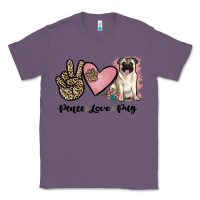 Lavender peace love pug Classic Tee - JahusDesignShop