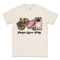 Natural peace love pug Classic Tee - JahusDesignShop