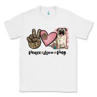 White peace love pug Classic Tee - JahusDesignShop
