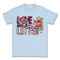 Dusty Blue Love Letter Classic Tee - SublimationCraftShop