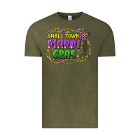 Vintage Olive small town mardi gras Vintage Tee - LillyAllenDesigns