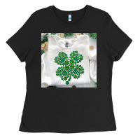 Shamrock Patterned Clothing Ladies Tee | Teevron