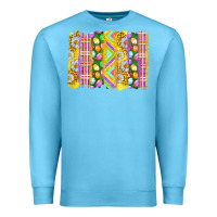 Ocean Blue Easter Brushstrokes Premium Sweatshirt - BundleAndBundleShop