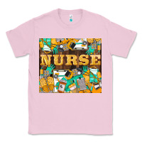 Bubblegum Pink Green And Yellow Nurse Classic Tee - LillyAllenDesigns