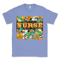 Colony Blue Green And Yellow Nurse Classic Tee - LillyAllenDesigns