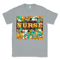 Heather Grey Green And Yellow Nurse Classic Tee - LillyAllenDesigns