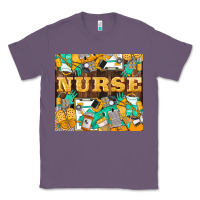 Lavender Green And Yellow Nurse Classic Tee - LillyAllenDesigns