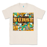 Natural Green And Yellow Nurse Classic Tee - LillyAllenDesigns