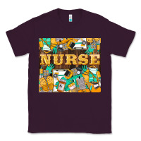 Plum Green And Yellow Nurse Classic Tee - LillyAllenDesigns