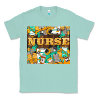Seafoam Green And Yellow Nurse Classic Tee - LillyAllenDesigns