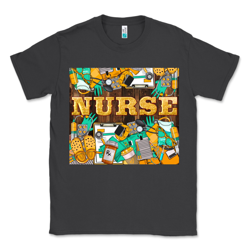 Green And Yellow Nurse Classic Tee by LillyAllenDesigns | Teevron