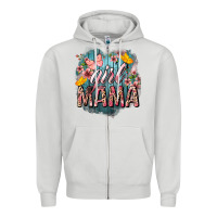 Dove Grey Girl mama butterfly mother's day Zipper Hoodie - HowdyJamesFarm