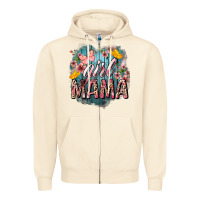 Sandshell Girl mama butterfly mother's day Zipper Hoodie - HowdyJamesFarm