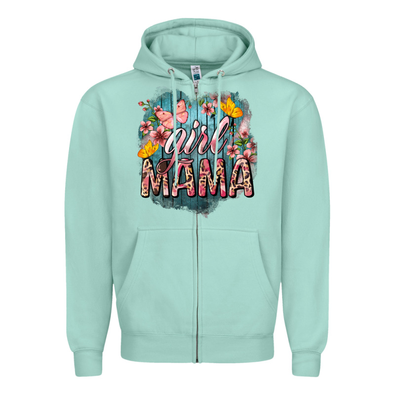 Girl Mama Butterfly Mother's Day Zipper Hoodie by HowdyJamesFarm | Teevron