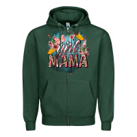 Sports Green Girl mama butterfly mother's day Zipper Hoodie - HowdyJamesFarm
