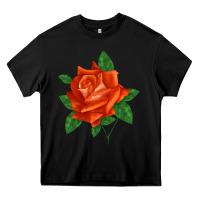 Black tropicana rose Heavy Core Tee - LillyAllenDesigns