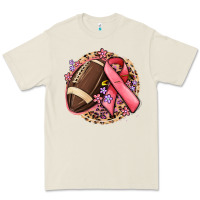 Bone breast cancer ribbon and american football Premium Tee - MaliasSmallBusiness