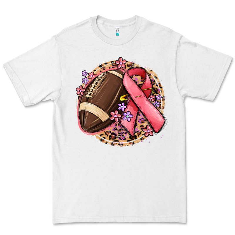 Breast Cancer Ribbon And American Football Premium Tee by MaliasSmallBusiness | Teevron