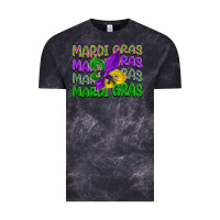 Cloud Black mardi gras with fleur de lis Vintage Tee - LillyAllenDesigns