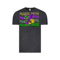 Vintage Black mardi gras with fleur de lis Vintage Tee - LillyAllenDesigns