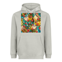 Moon Dust honey and bee coffee cup with flowers and leopard seamless pattern bbs Heavyweight Hoodie - BundleAndBundleShop