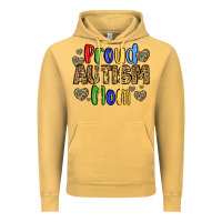 Vintage Mustard proud autism mom design Vintage Hoodie - LillyAllenDesigns