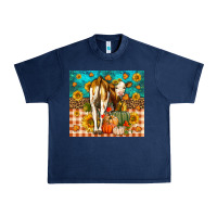 Navy Western Fall Heifer Urban Heavy Tee - LillyAllenDesigns