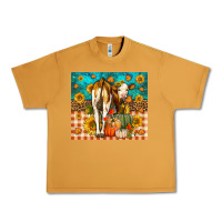 Peanut Butter Western Fall Heifer Urban Heavy Tee - LillyAllenDesigns