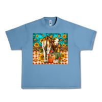 Pebble Blue Western Fall Heifer Urban Heavy Tee - LillyAllenDesigns