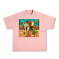 Salmon Western Fall Heifer Urban Heavy Tee - LillyAllenDesigns