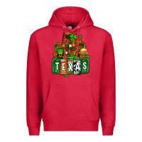 Cardinal St. Patrick's Texas map Premium Hoodie - OliviaCreatesArt