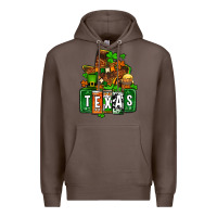 Coffee St. Patrick's Texas map Premium Hoodie - OliviaCreatesArt