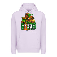 Lilac St. Patrick's Texas map Premium Hoodie - OliviaCreatesArt